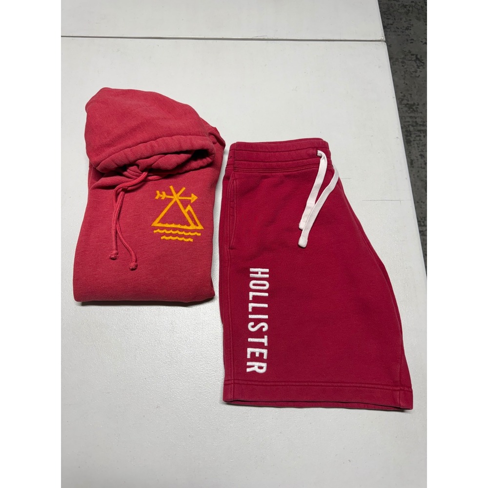 HOLLISTER MENS HOODIE & SHORTS  BUNDLE LOT OF TWO